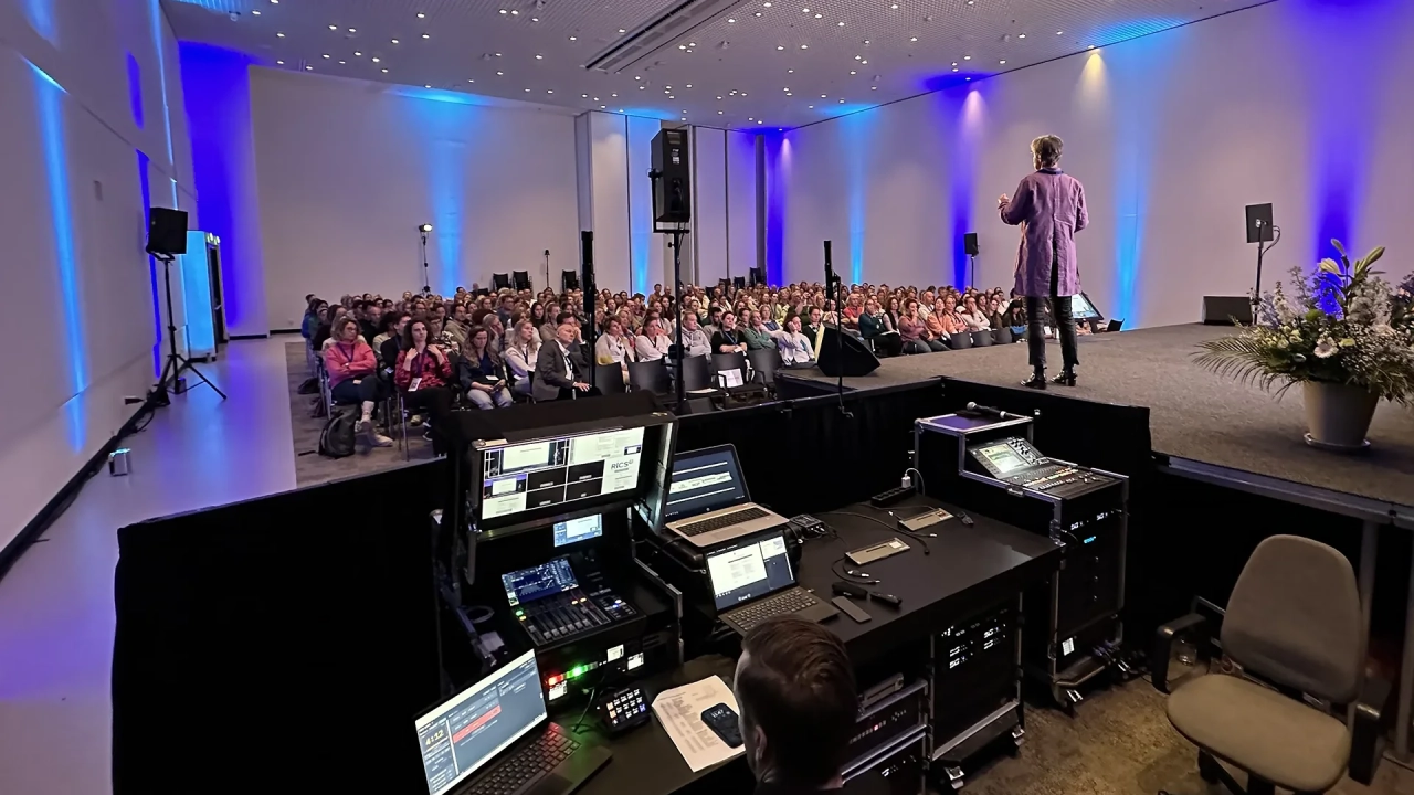 Audiovisuele ondersteuning 2-daagse medische symposium van RICS in Ahoy congrescentrum CT-AV audiovisuele inrichters