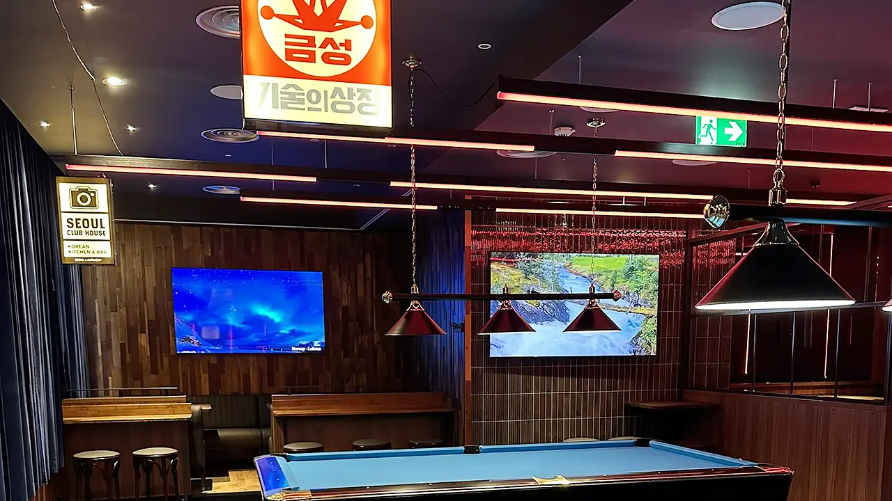 CTAV de audiovisuele inrichters TV scherm Biljard